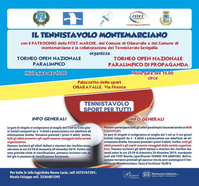 TORNEO PARALIMPICO OPEN NAZIONALE: 5 GENNAIO, CHIARAVALLE, PALAZZETTO DELLO S...