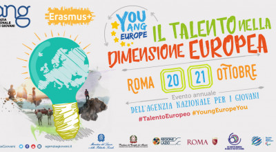 #YOUNGEUROPEYOU: il 20 e 21 ottobre l'evento della Agenzia Nazionale per i Gi...