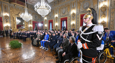 Il Presidente della Repubblica incontra gli atleti paralimpici al Quirinale