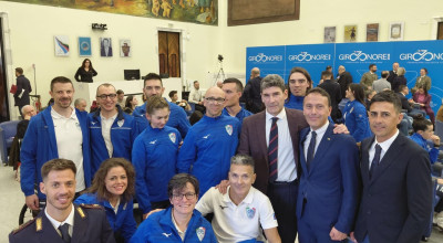 Anche il Presidente De Sanctis al 20&deg; Giro d'Onore della Federciclismo