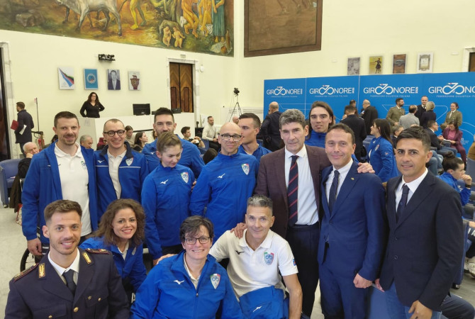 Anche il Presidente De Sanctis al 20&deg; Giro d'Onore della Federciclismo