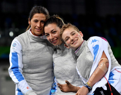 Scherma: bronzo per la squadra di fioretto femminile composta da Bebe Vio, Lo...