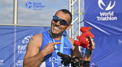 Giovanni Achenza è argento nella World Triathlon Para Series Swansea