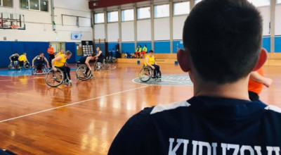 BASKET IN CARROZZINA - La Castelvecchio Polisportiva Nordest imperante a Tren...