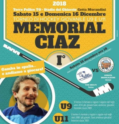 Para ice hockey: il 1° Memorial Ciaz a Torre Pellice, sabato 15 e domenic...