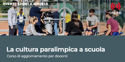 La cultura paralimpica a scuola, dal 3 al 5 dicembre il corso onl...