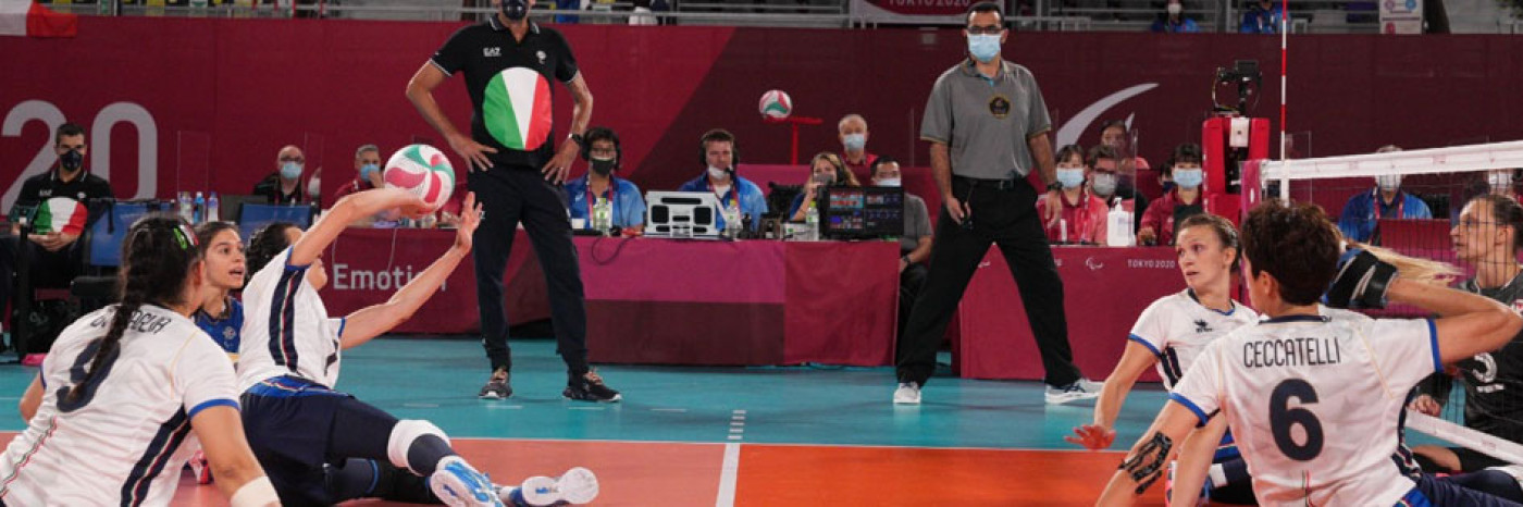 La nazionale di Sitting Volley a Tokyo La nazionale di Sitting Volley a Tokyo