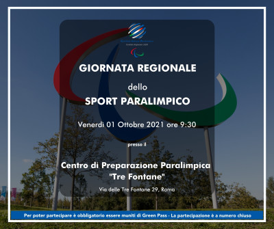 Giornata Regionale dello Sport Paralimpico Centro di Preparazione Paralimpic...