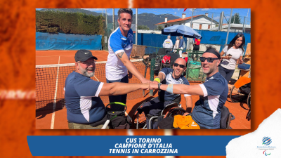 CUS TORINO Campione d'Italia di Tennis in Carrozzina