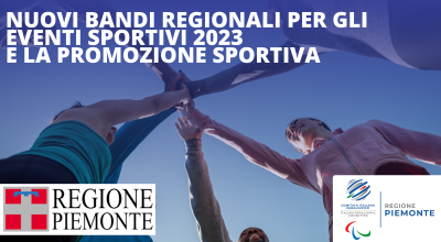 Online i bandi regionali per gli eventi sportivi 2023 e la promozione sportiva