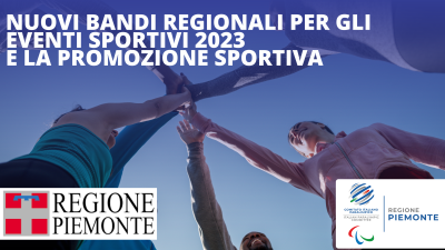 Online i bandi regionali per gli eventi sportivi 2023 e la promozione sportiva