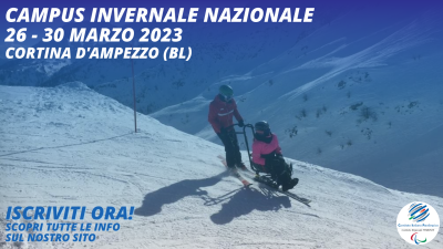 Campus Invernale Cortina 2023: partecipa anche tu!