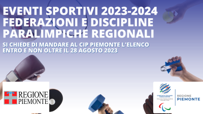 Avviso pubblico per Federazioni e Discipline Paralimpiche regionali: I aggior...