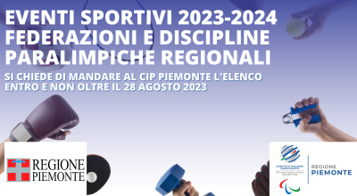 Avviso pubblico per Federazioni e Discipline Paralimpiche regionali: I aggior...