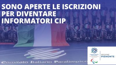 Iscrizioni aperte per l'Elenco di Informatori paralimpici CIP