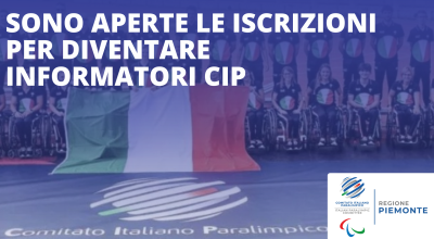 Iscrizioni aperte per l'Elenco di Informatori paralimpici CIP