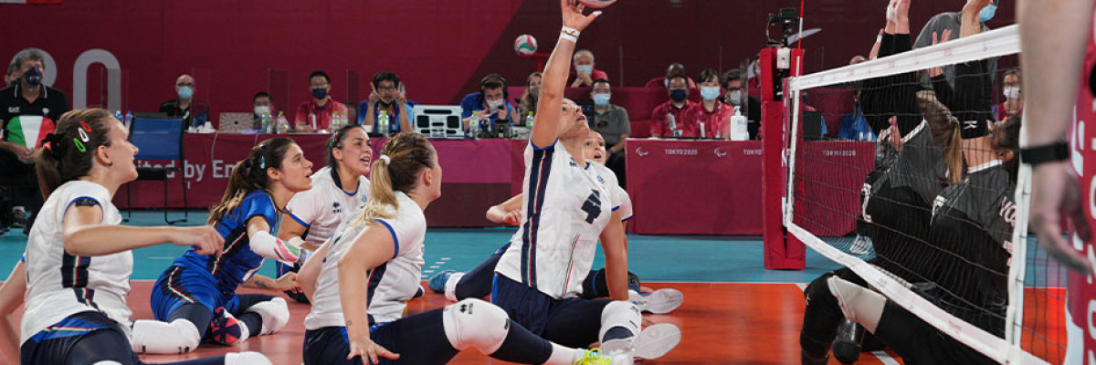 La nazionale di Sitting Volley a Tokyo La nazionale di Sitting Volley a Tokyo