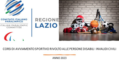 Il CIP Lazio promuove il Progetto di avviamento sportivo rivolto a persone co...