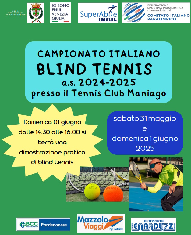 BLIND TENNIS – Campionato Italiano a,s. 2024-2025