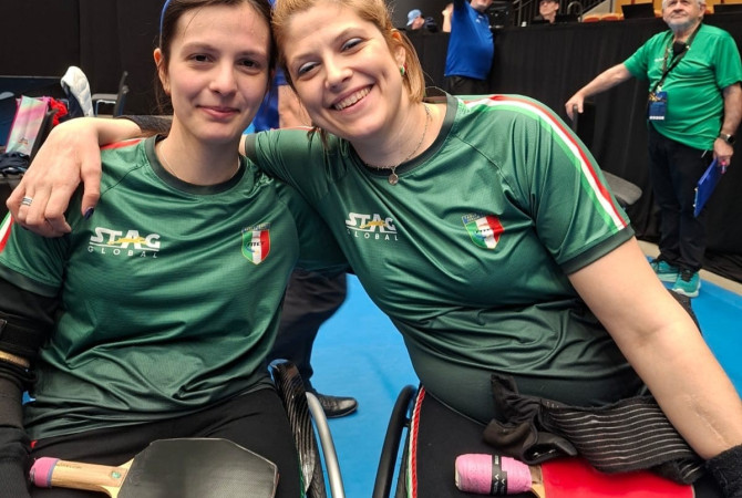 Tennistavolo, Europei: oro per Rossi e Ragazzini nella WD5