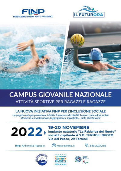 Campus Giovanile Nazionale a Termoli, fine settimana in ‘acqua’ c...