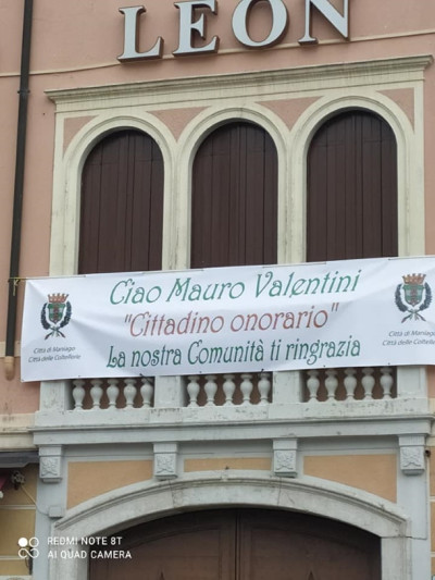 GIRO E-BIKE e Giro d'Italia a Maniago. Reso omaggio a Mauro Valentini