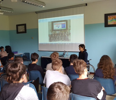 In classe con Chiara Coltri. Ambasciatrice di sport e di valori