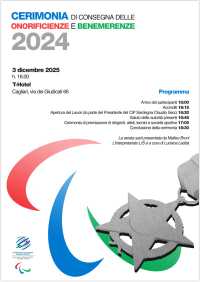 BENEMERENZE SPORTIVE CIP SARDEGNA