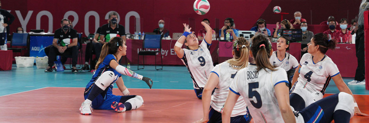 La nazionale di Sitting Volley a Tokyo La nazionale di Sitting Volley a Tokyo