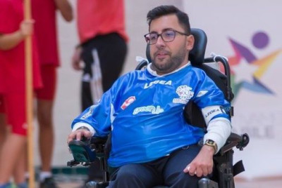 I powerchair sport sul palco di Sanremo