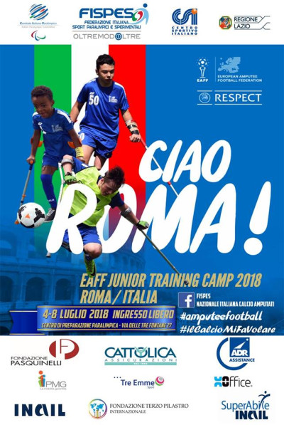 Calcio amputati. Al 3 Fontane, la chiusura del training camp U16 alla presenz...