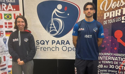Tennistavolo, SQY French Para Open: argento per Coletta, bronzo per Elli