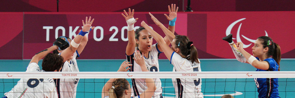 La nazionale di Sitting Volley a Tokyo La nazionale di Sitting Volley a Tokyo