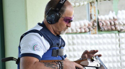 TIRO A VOLO -  Fabrizio Menia in Azzurro a Monaco