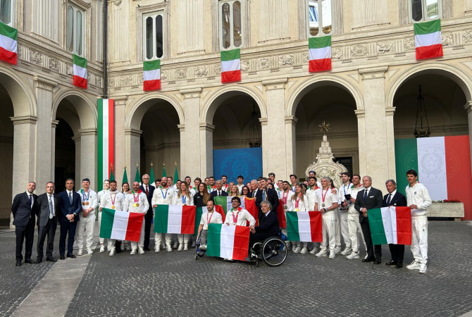 La Delegazione Azzurra a Palazzo Chigi