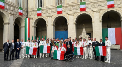 La Delegazione Azzurra a Palazzo Chigi