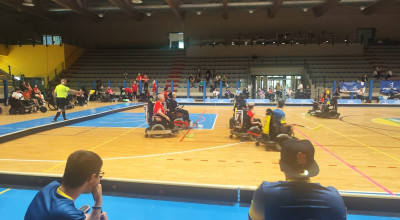 POWERCHAIR HOCKEY  - I Friul Falcons si impongono nella finalina dei  play of...