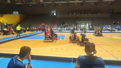 POWERCHAIR HOCKEY  - I Friul Falcons si impongono nella finalina dei  play of...