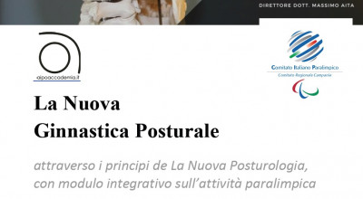 CORSO DI POSTUROLOGIA AL SERVIZIO DELL'ATTIVITA' PARALIMPICA ANNO 2020