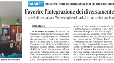 Presentazione Basket in carrozzina - L'ultima Luna