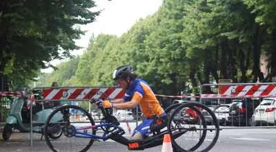 HANDBIKE  - La  quinta tappa del Giro corsa a Monfalcone