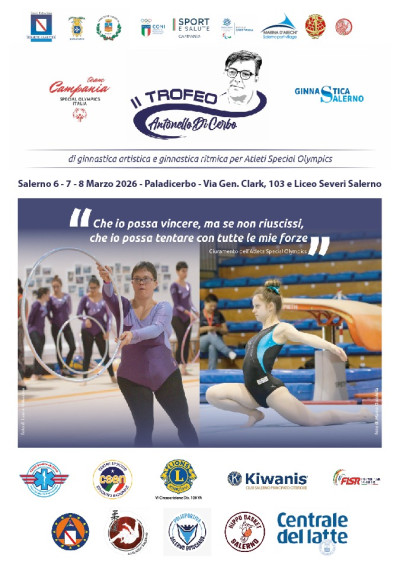 II Trofeno Antonello Di Cerbo per atleti Special Olympics, Salerno 6-7-8 marz...
