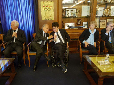 Consegnato a Pancalli il premio dell'Unione Stampa Sportiva Italiana