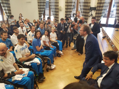 Scherma in carrozzina: presentati a Palazzo Chigi i Mondiali paralimpici di Roma