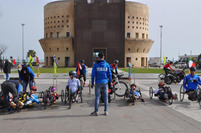 La Nazionale di Ciclismo Paralimpico a Francavilla al mare