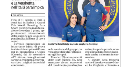 Tiro a segno paralimpico: presenti 2 abruzzesi