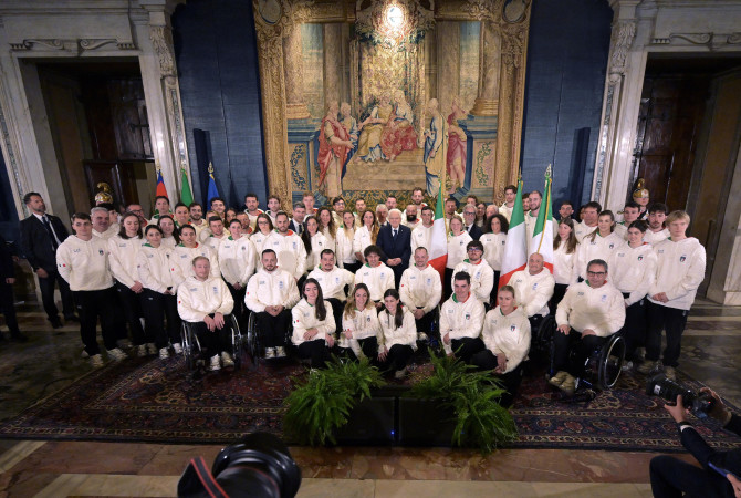 De Silvestro e Mazzel ricevono il tricolore dal Presidente Mattarella