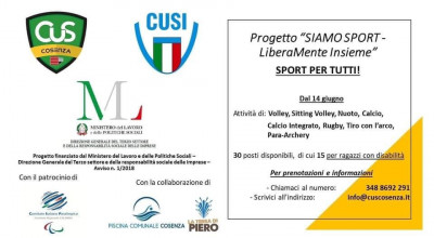 PROGETTO SIAMO SPORT - LiberaMente Insieme