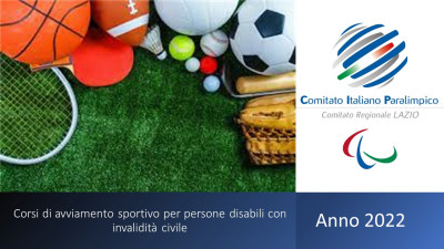 PROGETTO DI AVVIAMENTO ALLO SPORT PER PERSONE DISABILI - (CON INVALIDITA' CIV...