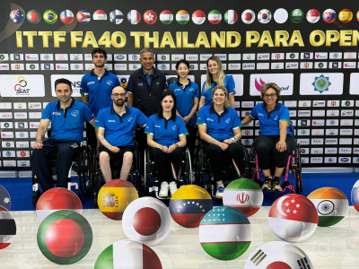 Tennistavolo, ITTF Thailand Para Open: 5 azzurri ai tabelloni singolari